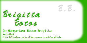 brigitta botos business card